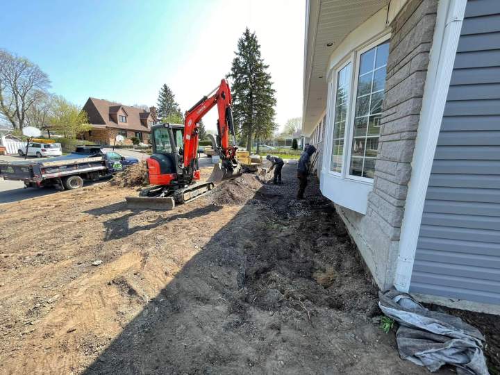Excavation cour Stoneham