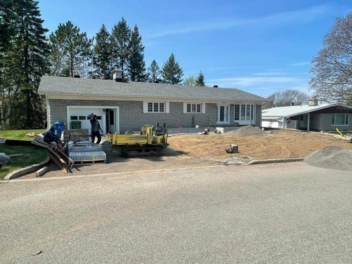 Travaux cour Stoneham